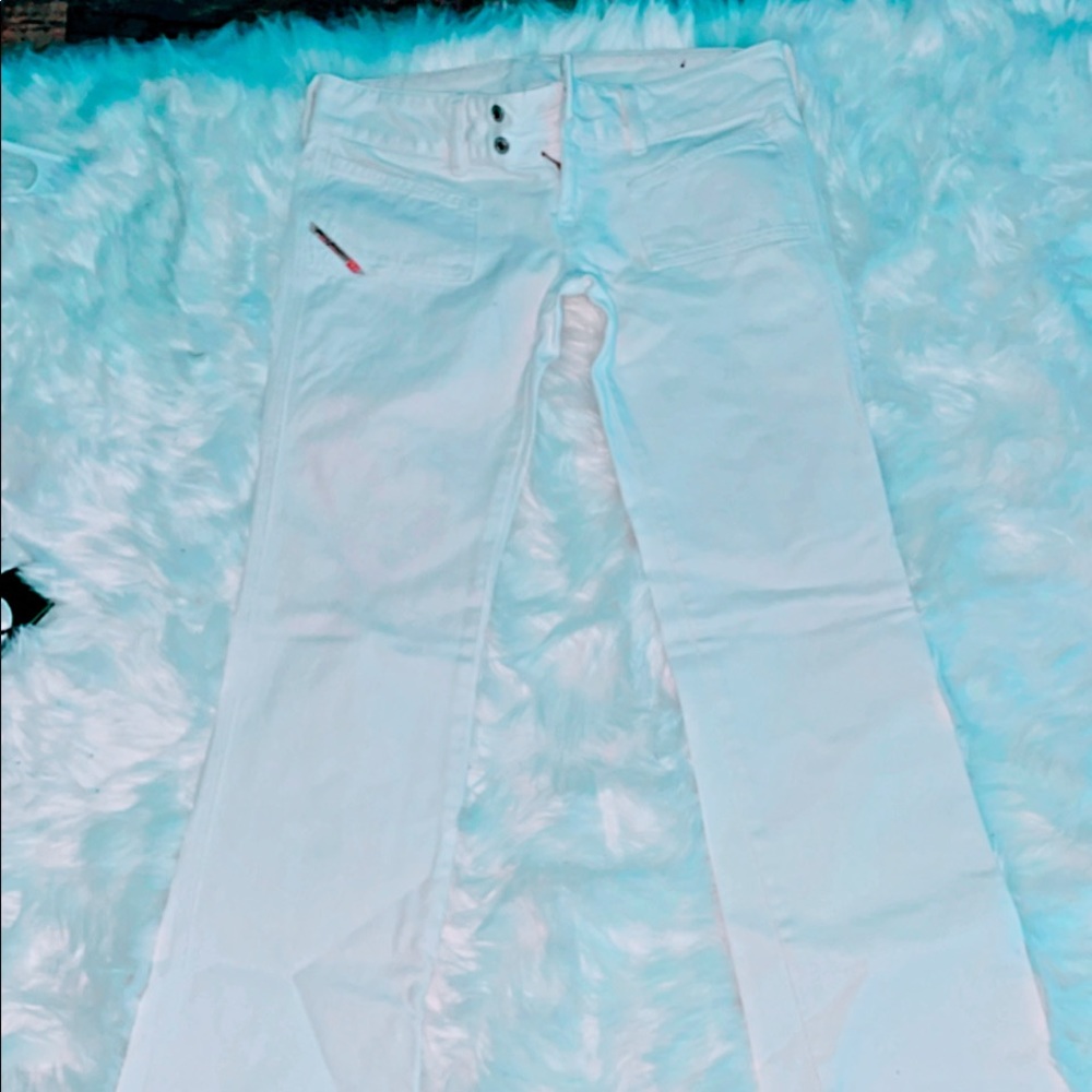 Rare Italian 100% Cut White Jeans Vintage